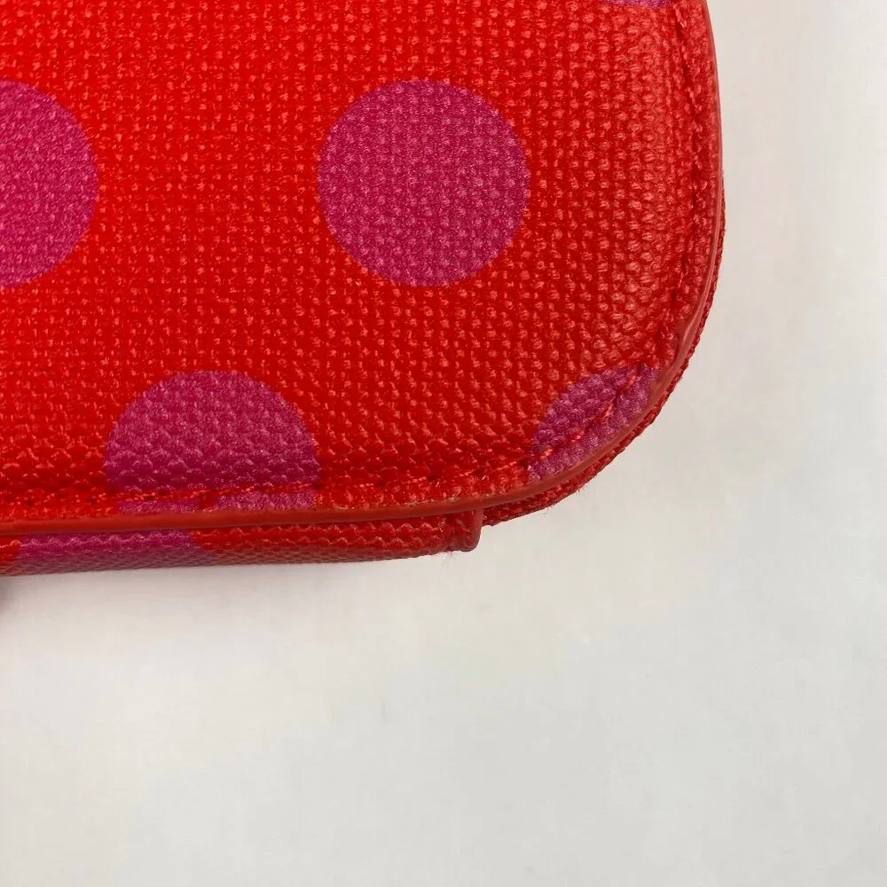 Kate Spade New York Purse Polka Dot Mini Crossbody Bag Pink Red